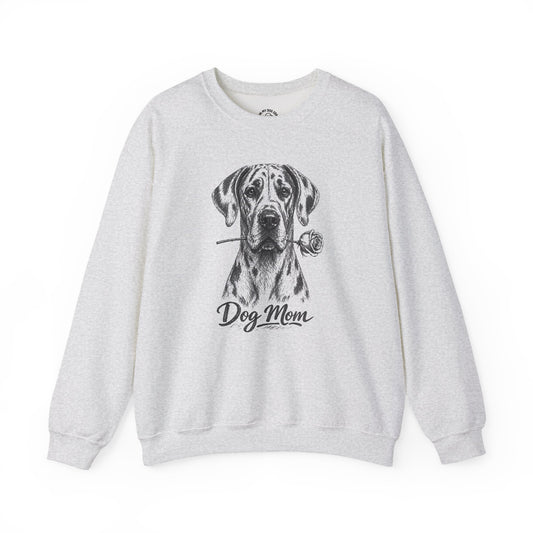 Great Dane Dog Mom Sweatshirt (Rose Collection)