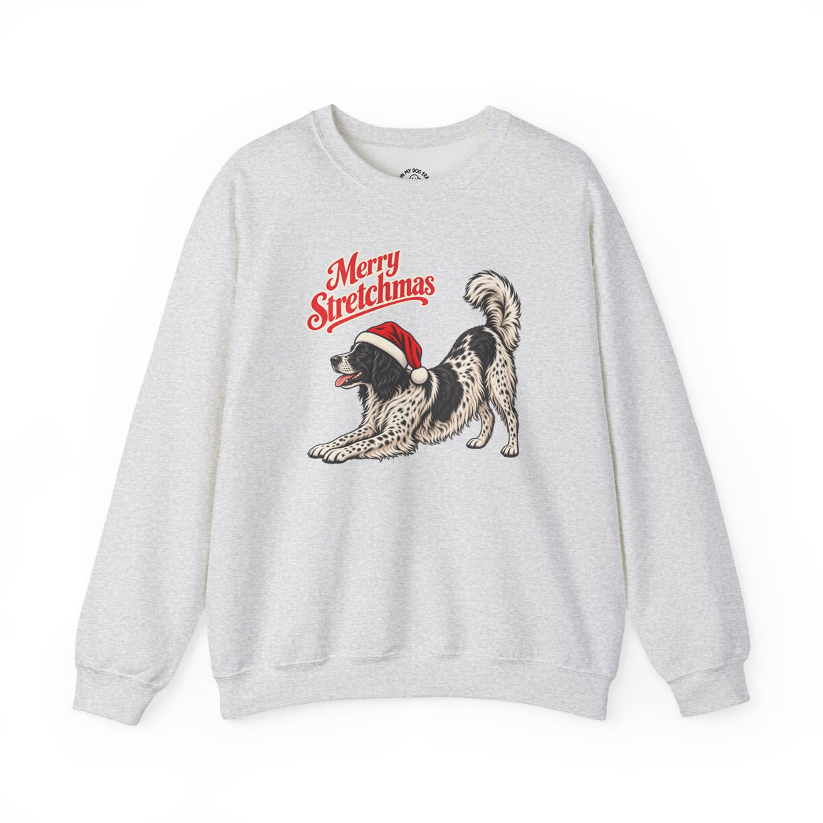 Large Munsterlander Christmas Sweatshirt | Merry Stretchmas