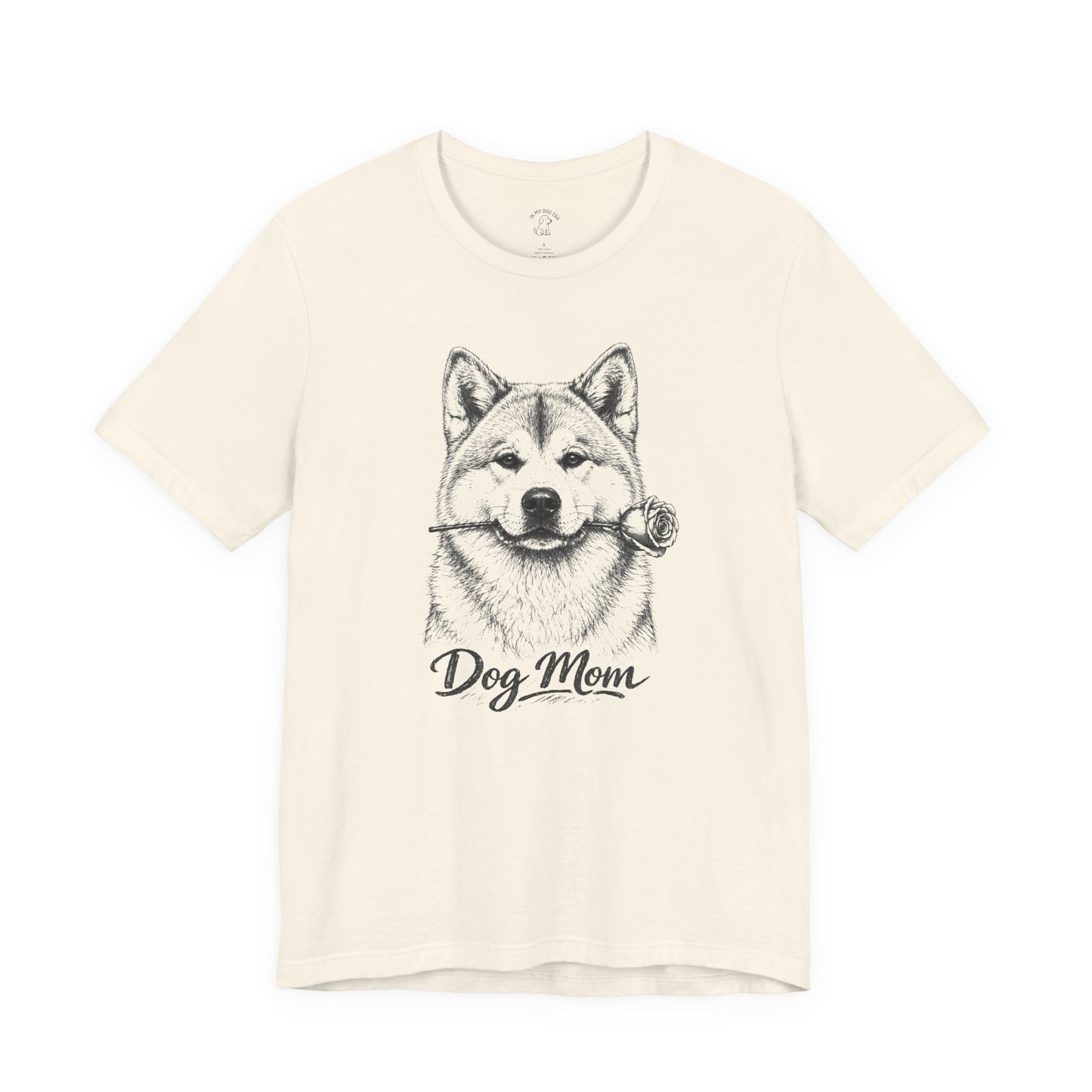 Akita Dog Mom T-Shirt (Rose Collection)