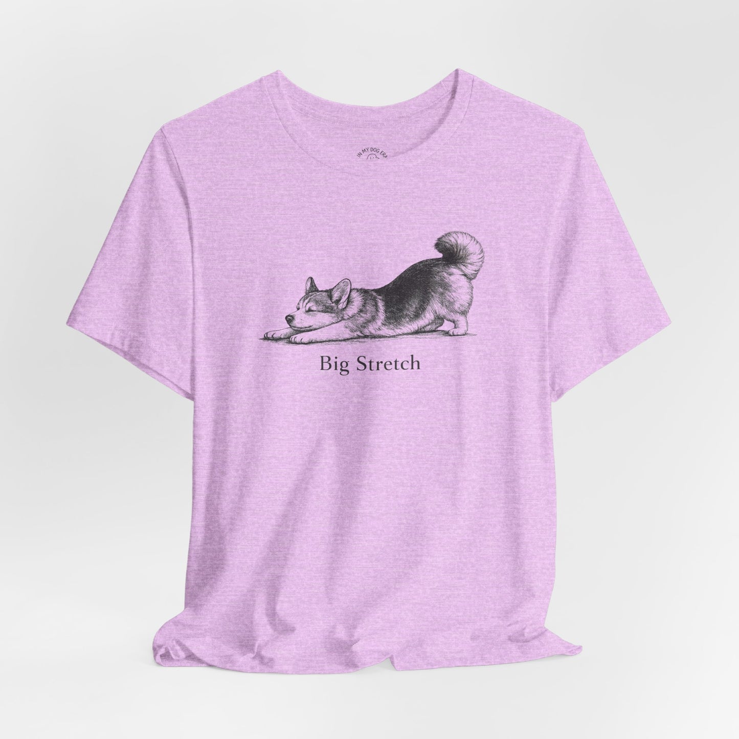 Big Stretch Corgi (Fluffy Tail) T-Shirt