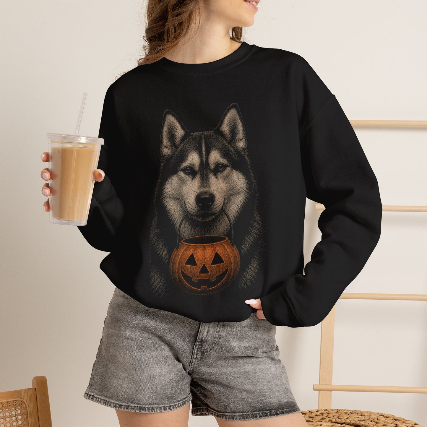 Husky Halloween Sweatshirt – Boop or Treat
