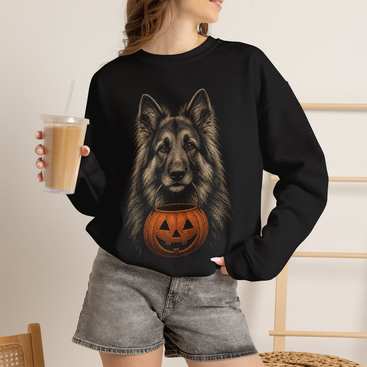 Shiloh Shepherd Halloween Sweatshirt – Boop or Treat