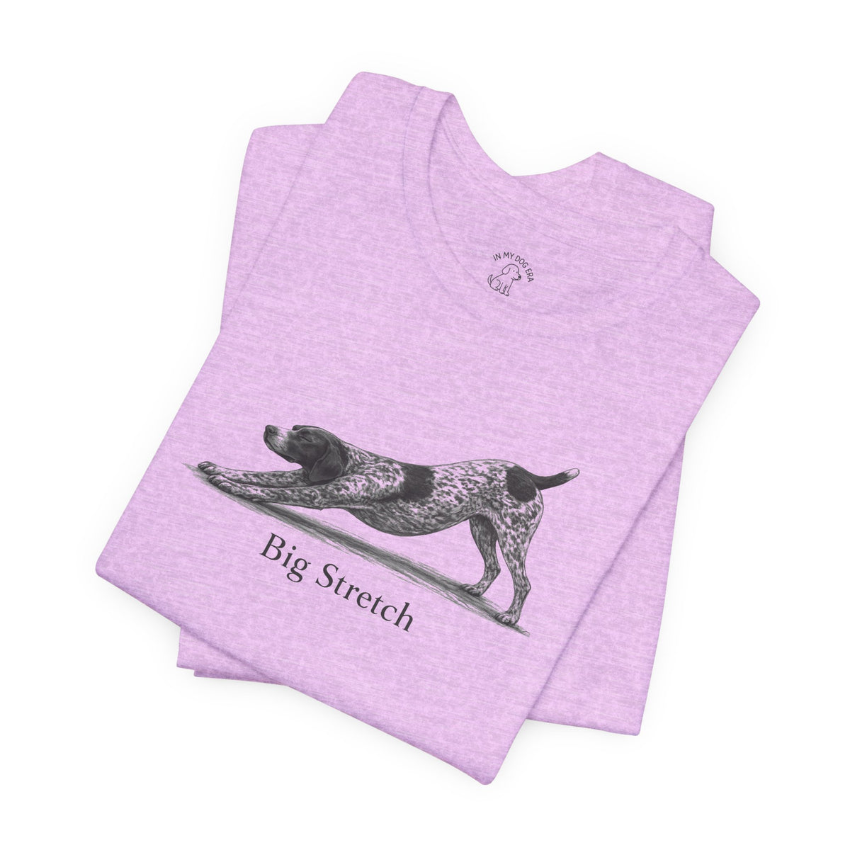 Big Stretch German Shorthaired Pointer (Docked Tail) T-Shirt