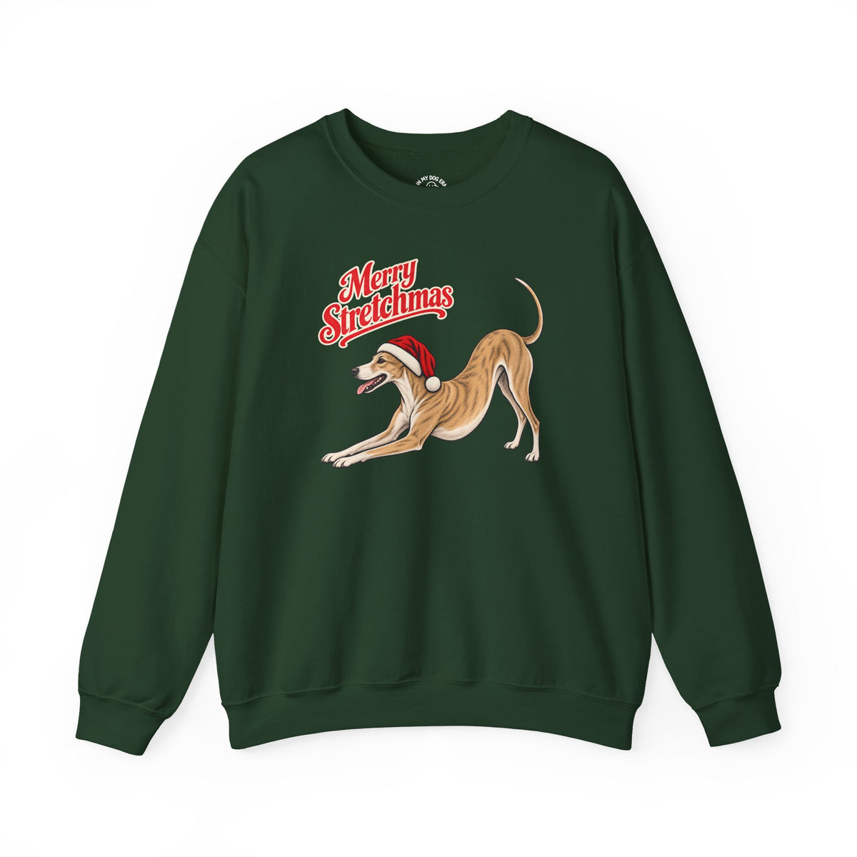 Whippet Christmas Sweatshirt | Merry Stretchmas