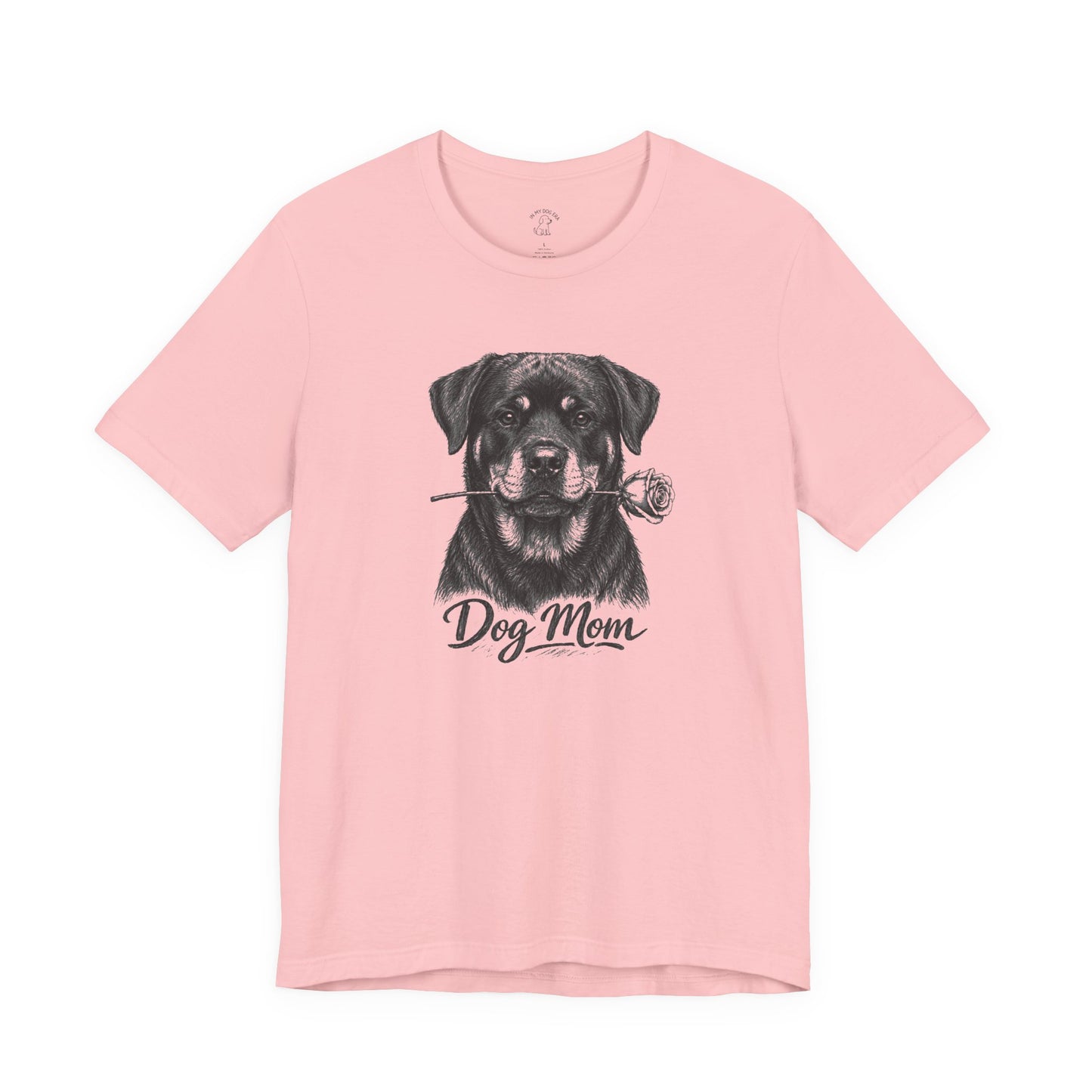 Rottweiler Dog Mom T-Shirt (Rose Collection)
