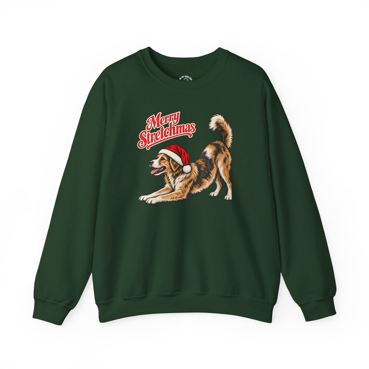 Super Mutt Christmas Sweatshirt | Merry Stretchmas