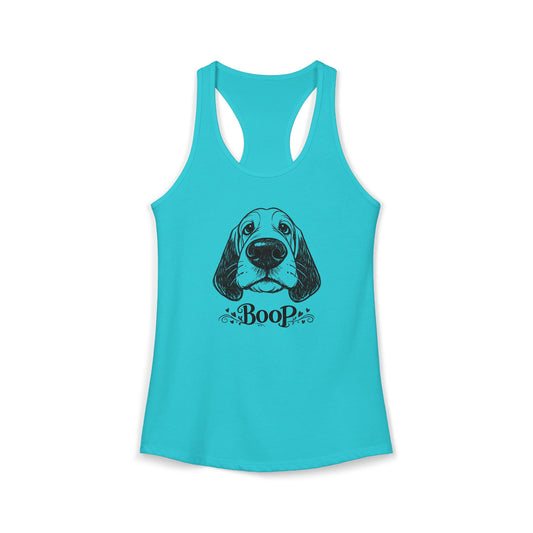 BOOP Basset Hound - Women's Racerback Tanktop