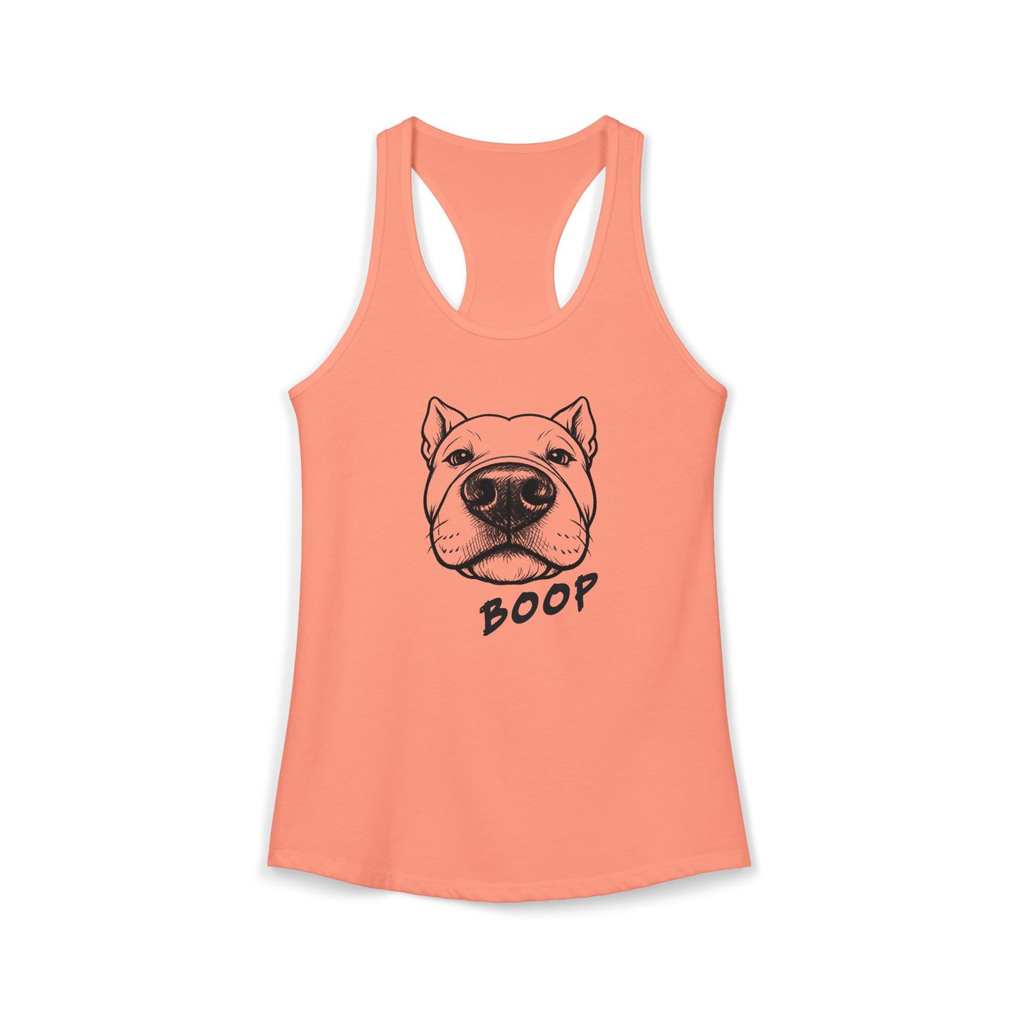 BOOP Classic - Pit Bull - Women's Racerback Tanktop (Cropped Ears)
