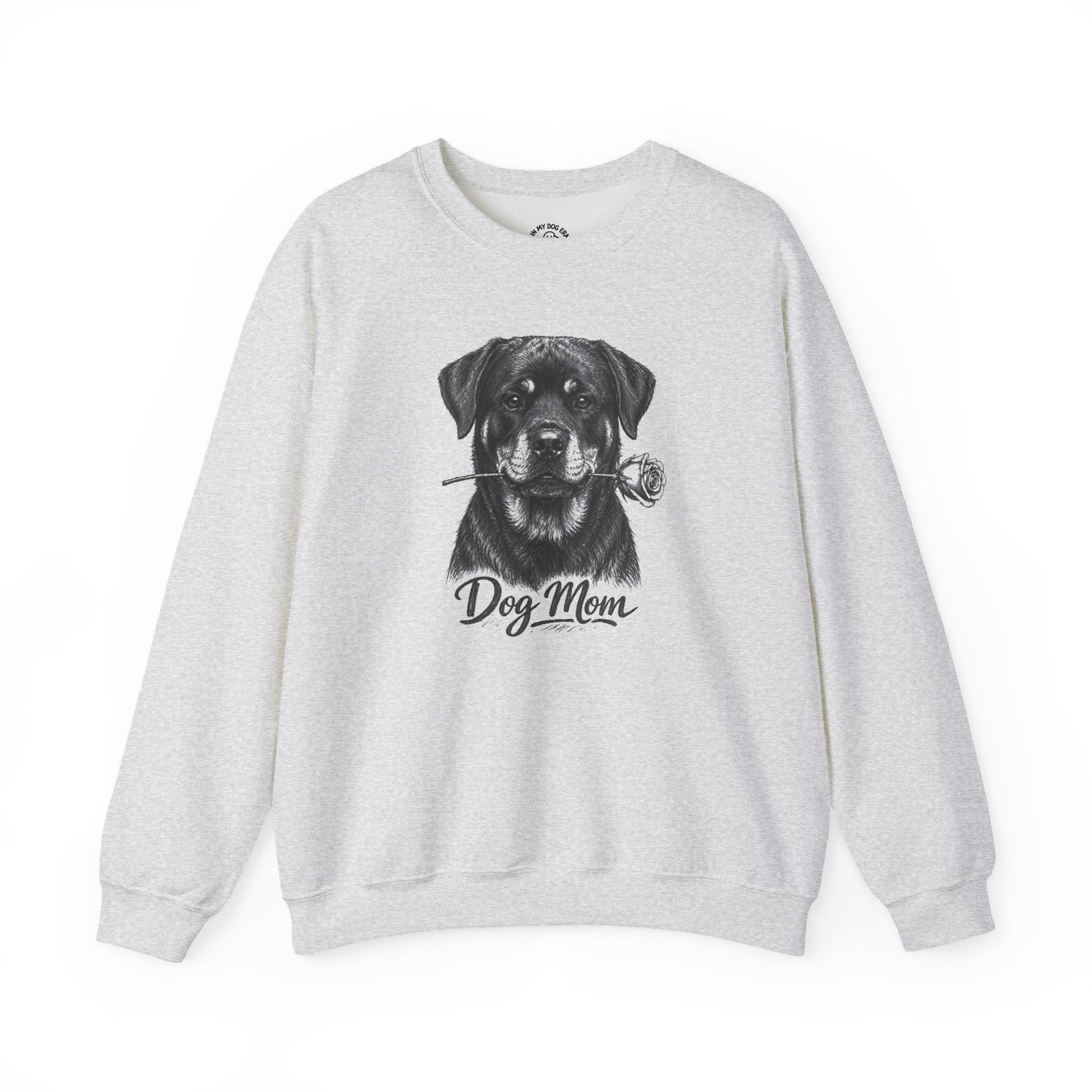 Rottweiler Dog Mom Sweatshirt (Rose Collection)