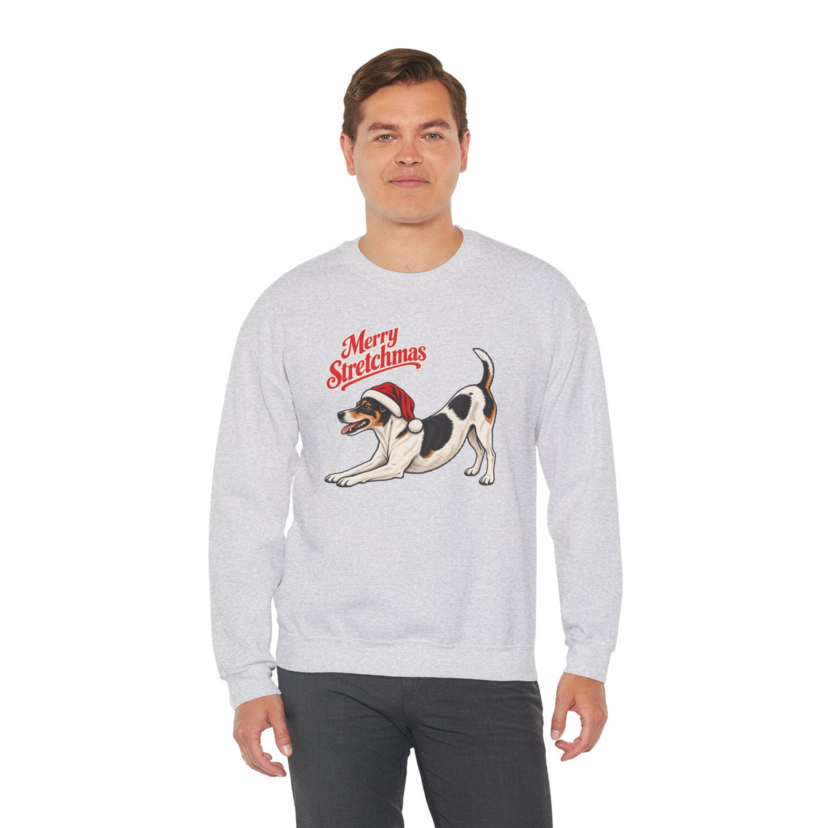 Rat Terrier Christmas Sweatshirt | Merry Stretchmas