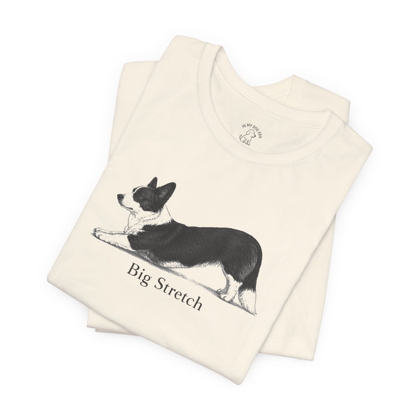 Big Stretch Corgi T-Shirt (Cardigan Welsh Corgi)