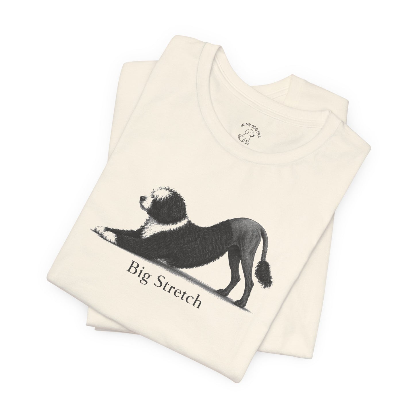 Big Stretch Portuguese Water Dog T-Shirt (Lion Cut)