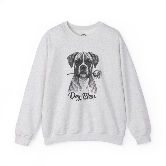Boxer Dog Mom Sweatshirt (Rose Collection)