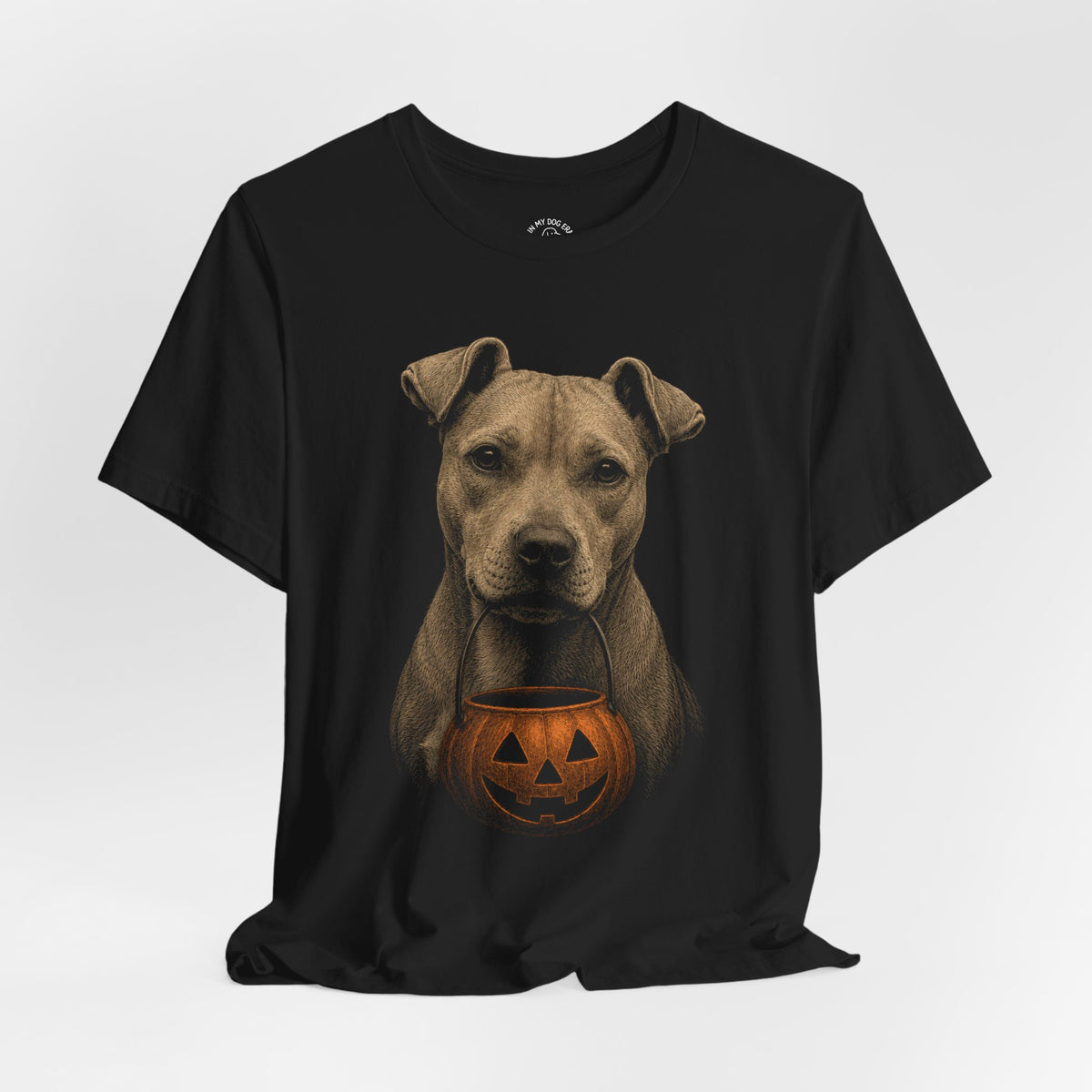 Pit Bull (Tan) Halloween T-Shirt – Boop or Treat