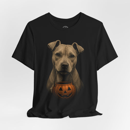 Pit Bull (Tan) Halloween T-Shirt – Boop or Treat