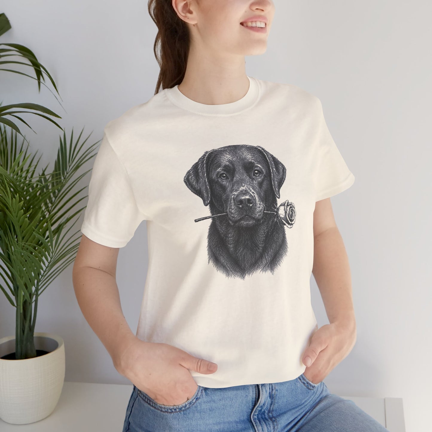 Chocolate Labrador Retriever Rose Collection T-Shirt