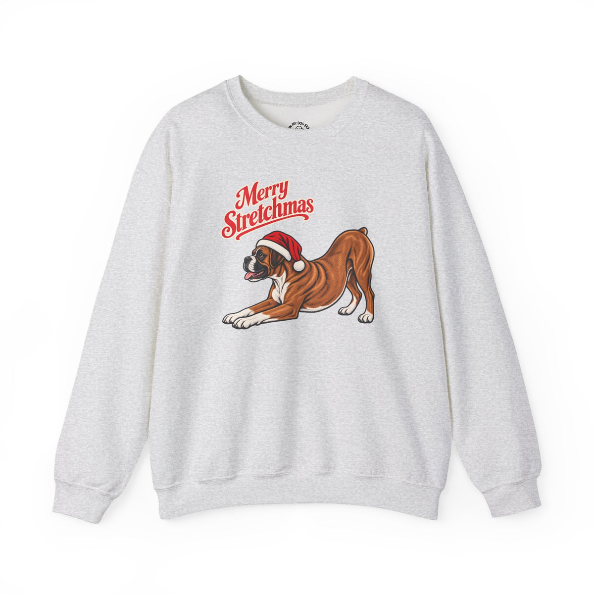Boxer Christmas Sweatshirt | Merry Stretchmas