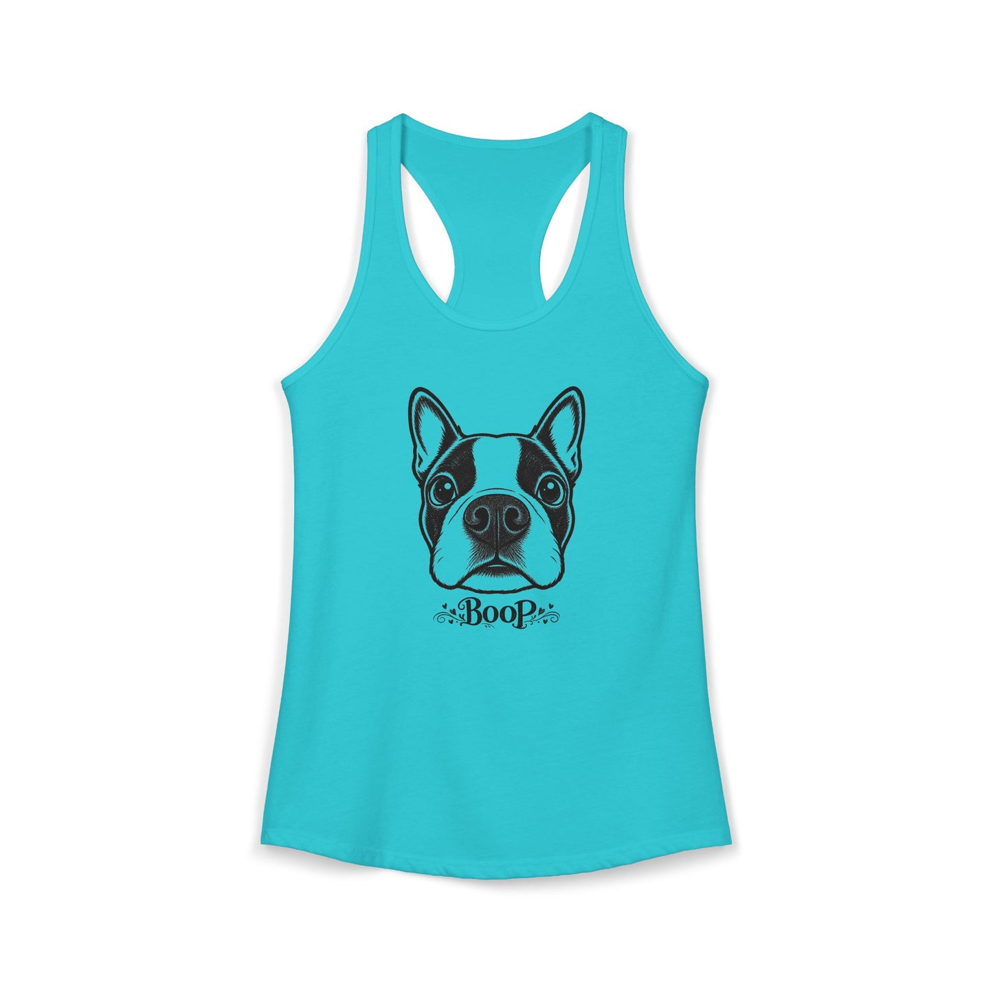BOOP Boston Terrier - Women's Racerback Tanktop