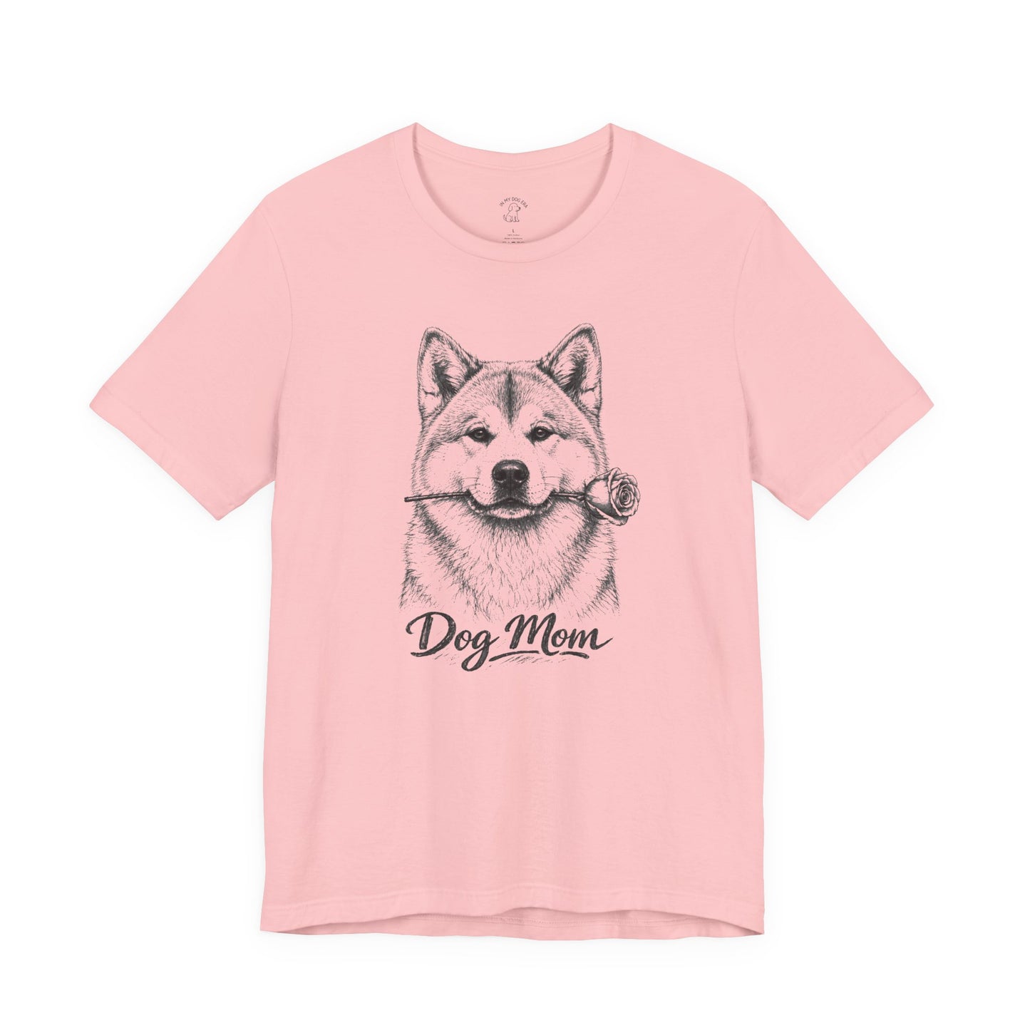 Akita Dog Mom T-Shirt (Rose Collection)
