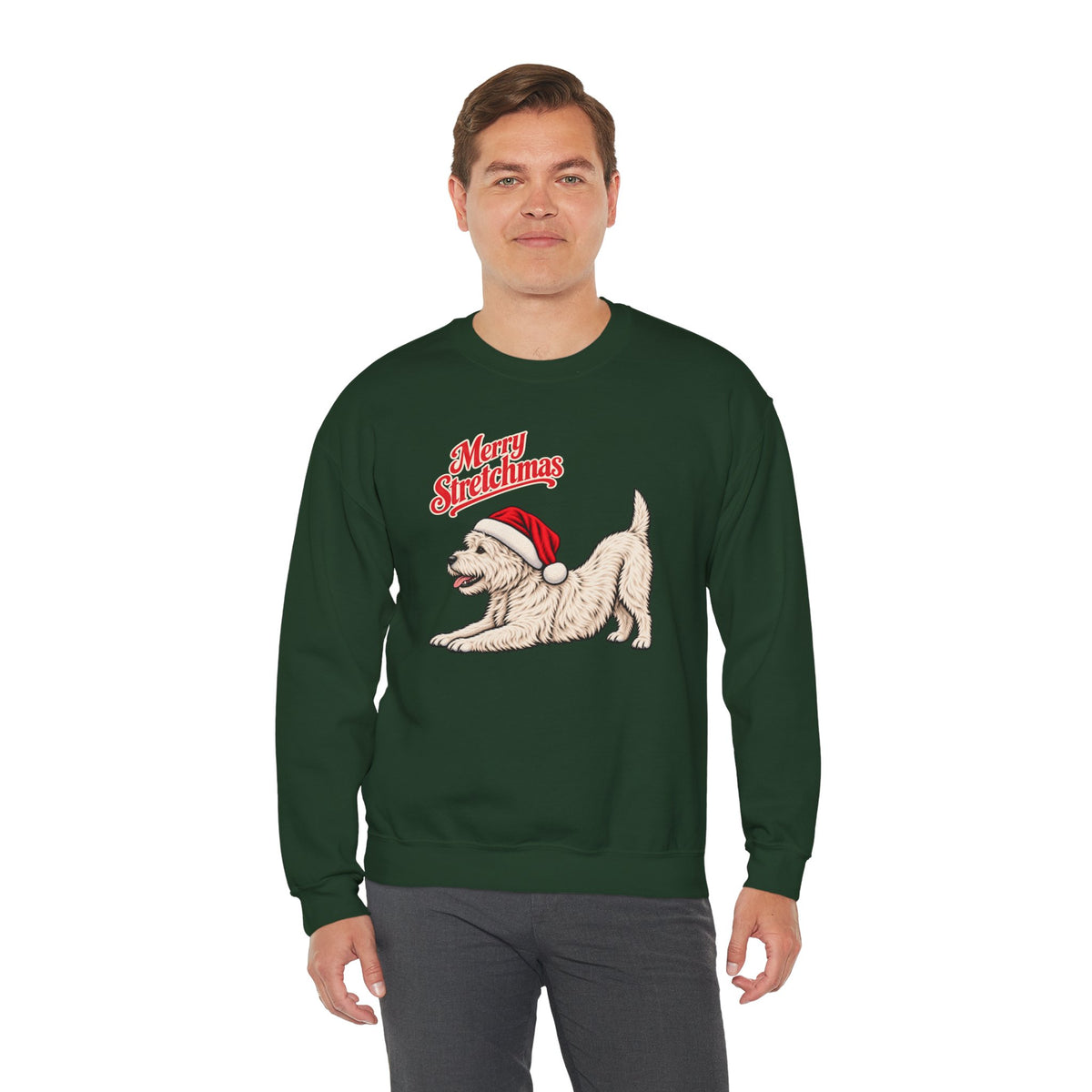 West Highland Terrier Christmas Sweatshirt | Merry Stretchmas