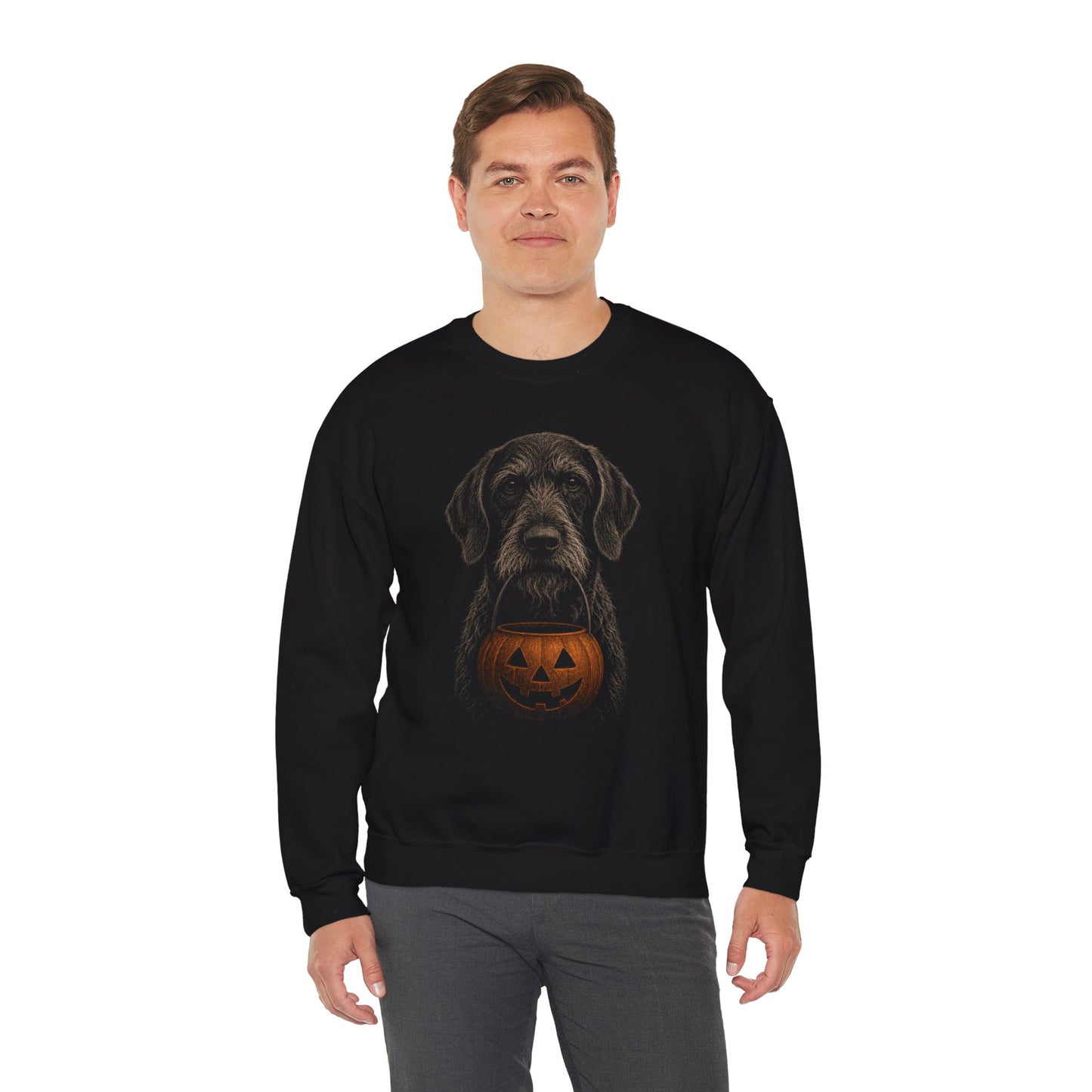 German Wirehaired Pointer Halloween Sweatshirt – Boop or Treat