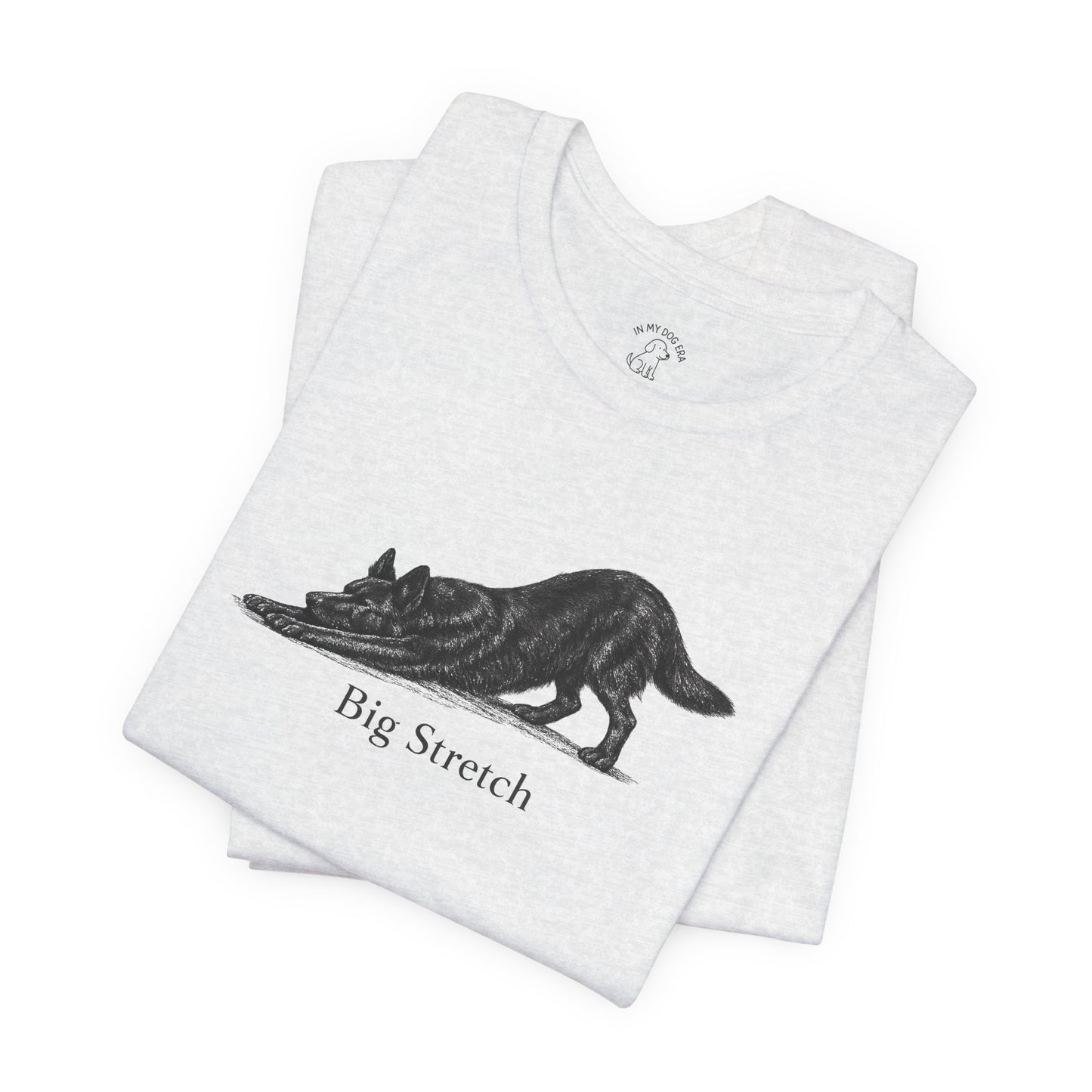 Big Stretch Black German Shepherd T-Shirt