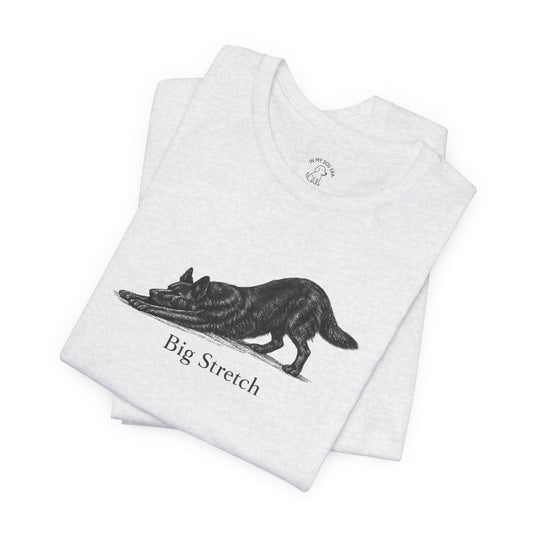 Big Stretch Black German Shepherd T-Shirt
