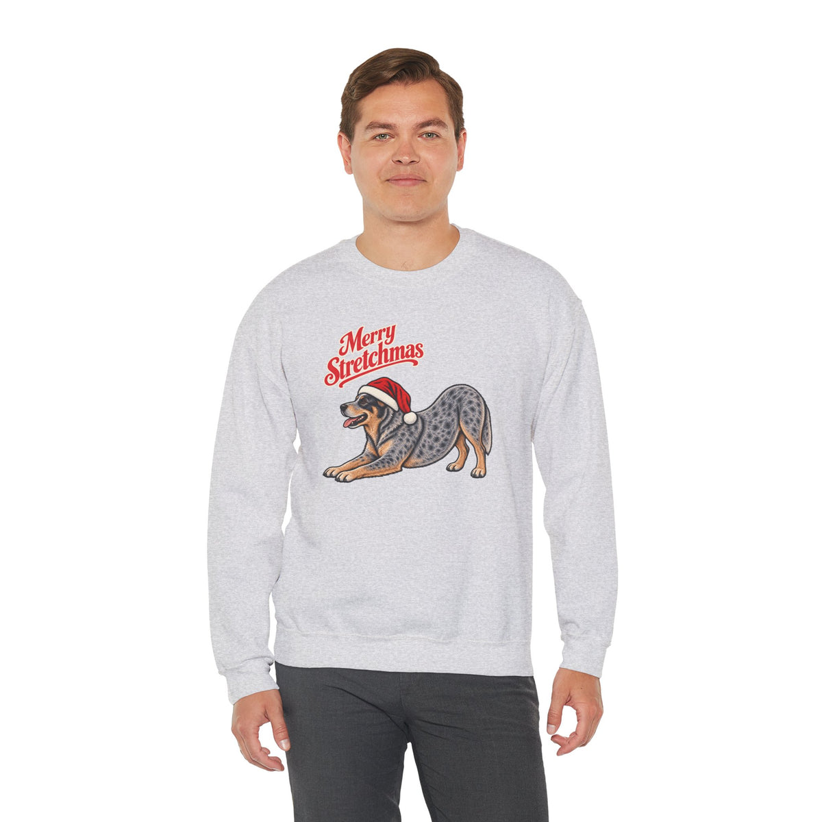 Australian Cattle Dog Christmas Sweatshirt | Merry Stretchmas