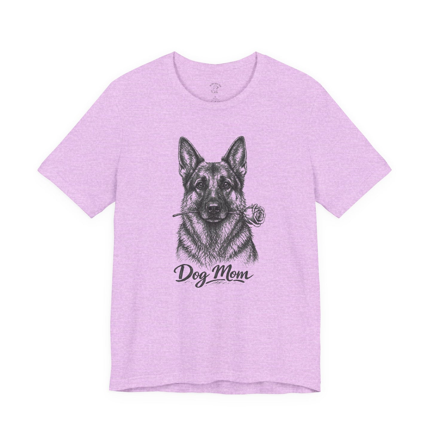 German Shepherd Dog Mom T-Shirt (Rose Collection)