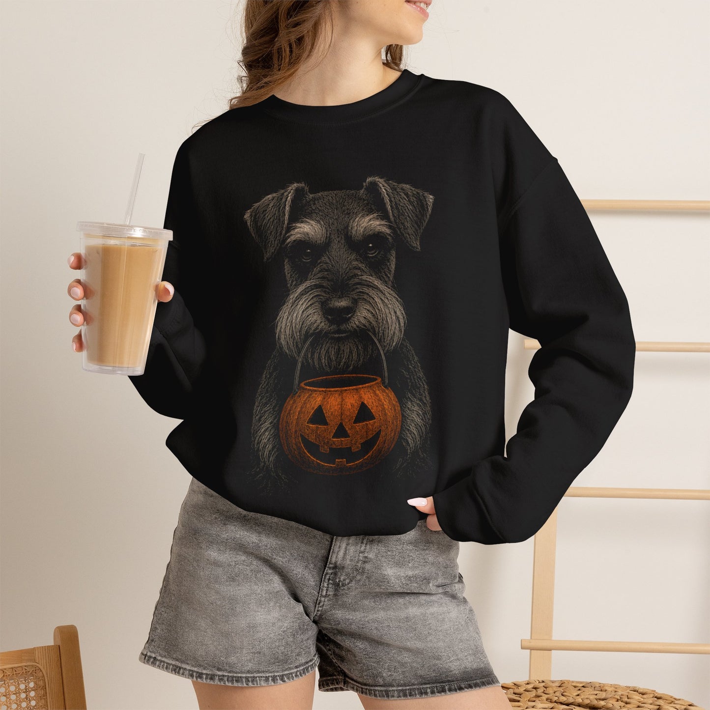 Miniature Schnauzer Halloween Sweatshirt – Boop or Treat