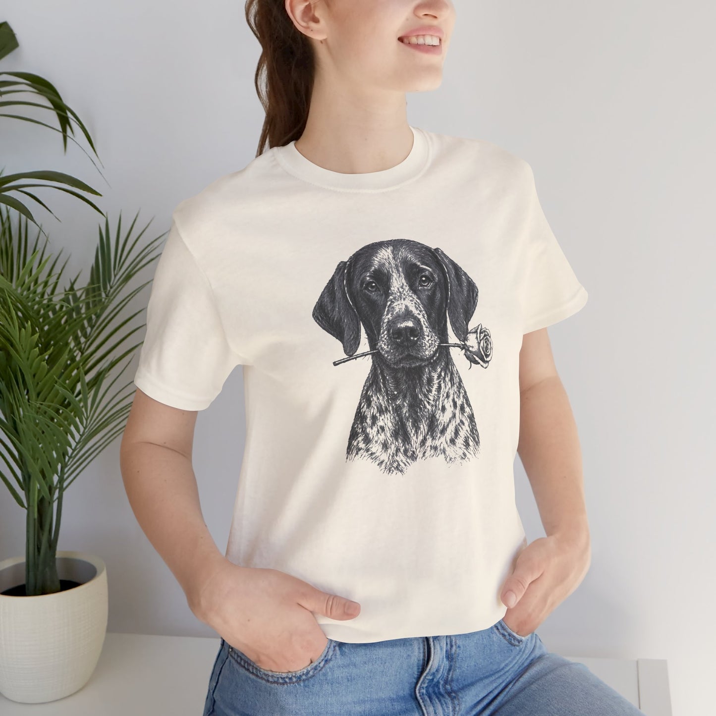 German Shorthaired Pointer GSP Rose Collection T-Shirt