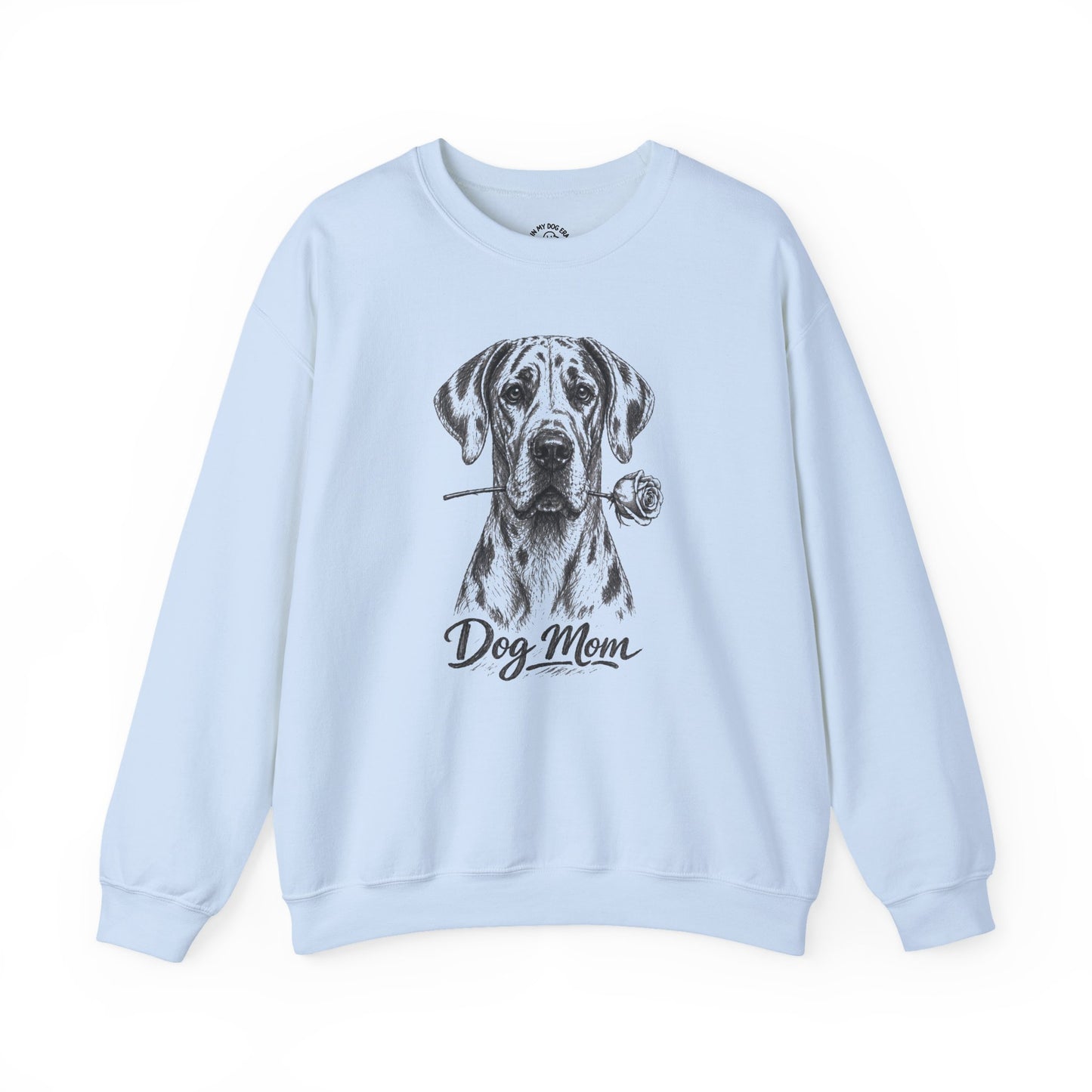 Great Dane Dog Mom Sweatshirt (Rose Collection)