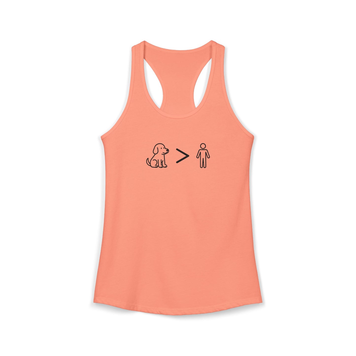 Dogs Greater Than Humans - Women's Racerback Tanktop