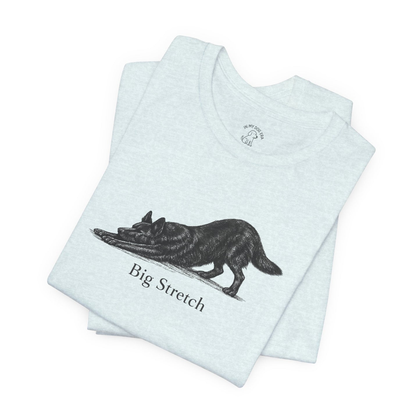 Big Stretch Black German Shepherd T-Shirt