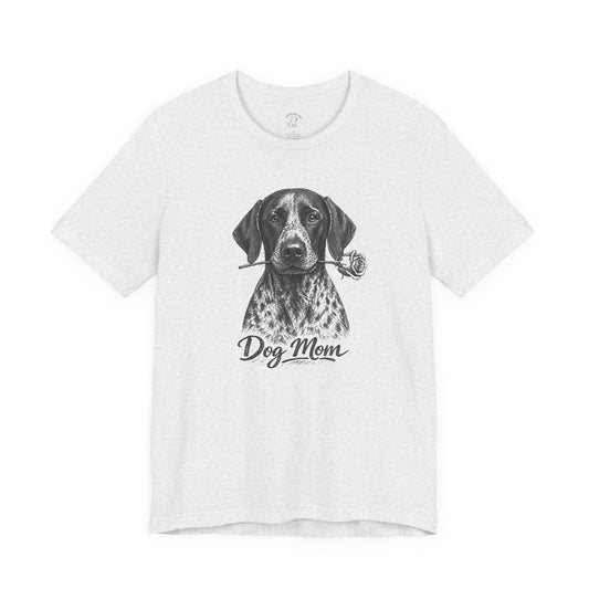 German Shorthaired Pointer GSP Dog Mom T-Shirt (Rose Collection)