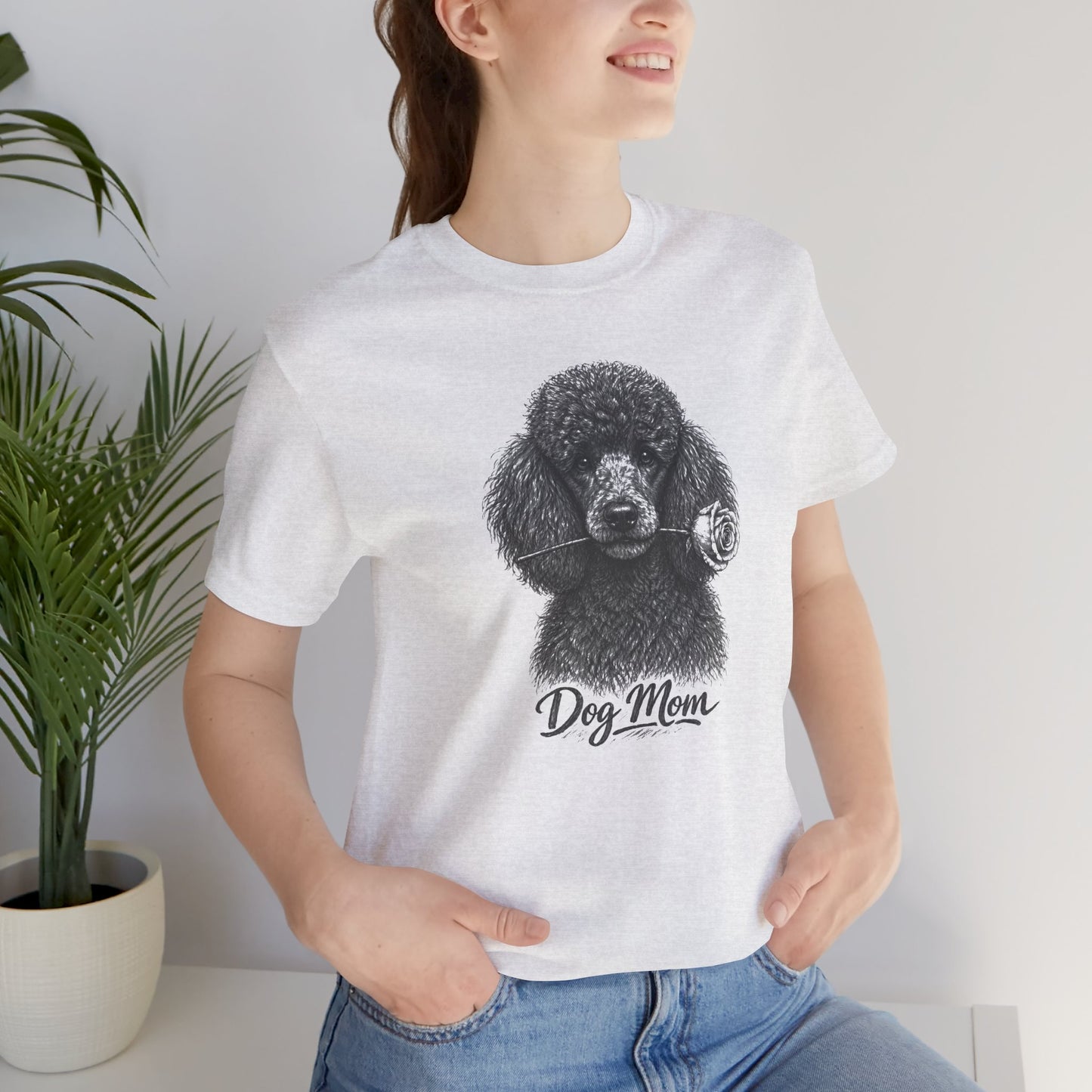 Poodle Dog Mom T-Shirt (Rose Collection)