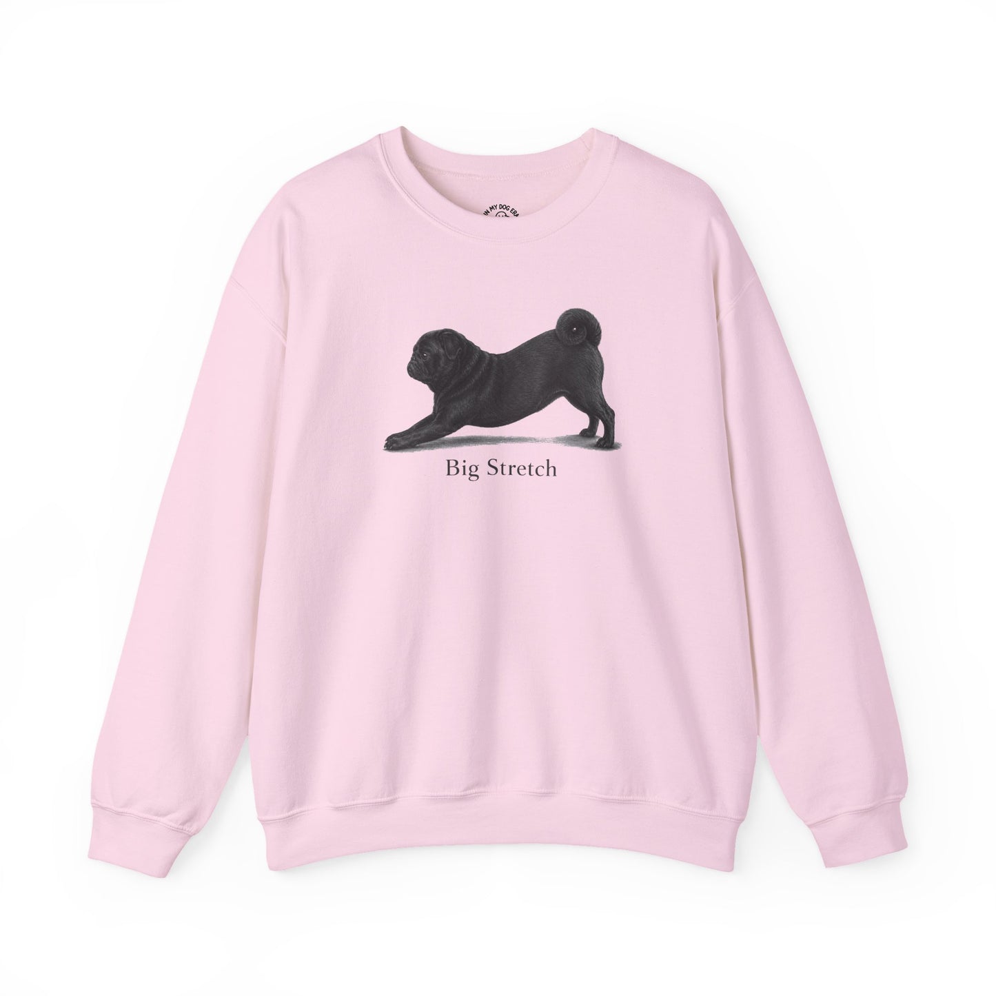Big Stretch Black Pug Sweatshirt