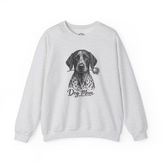 German Shorthaired Pointer GSP Dog Mom Sweatshirt (Rose Collection)