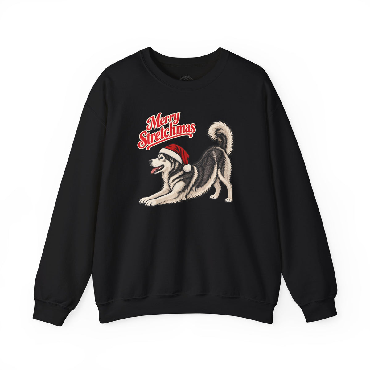 Husky Christmas Sweatshirt | Merry Stretchmas