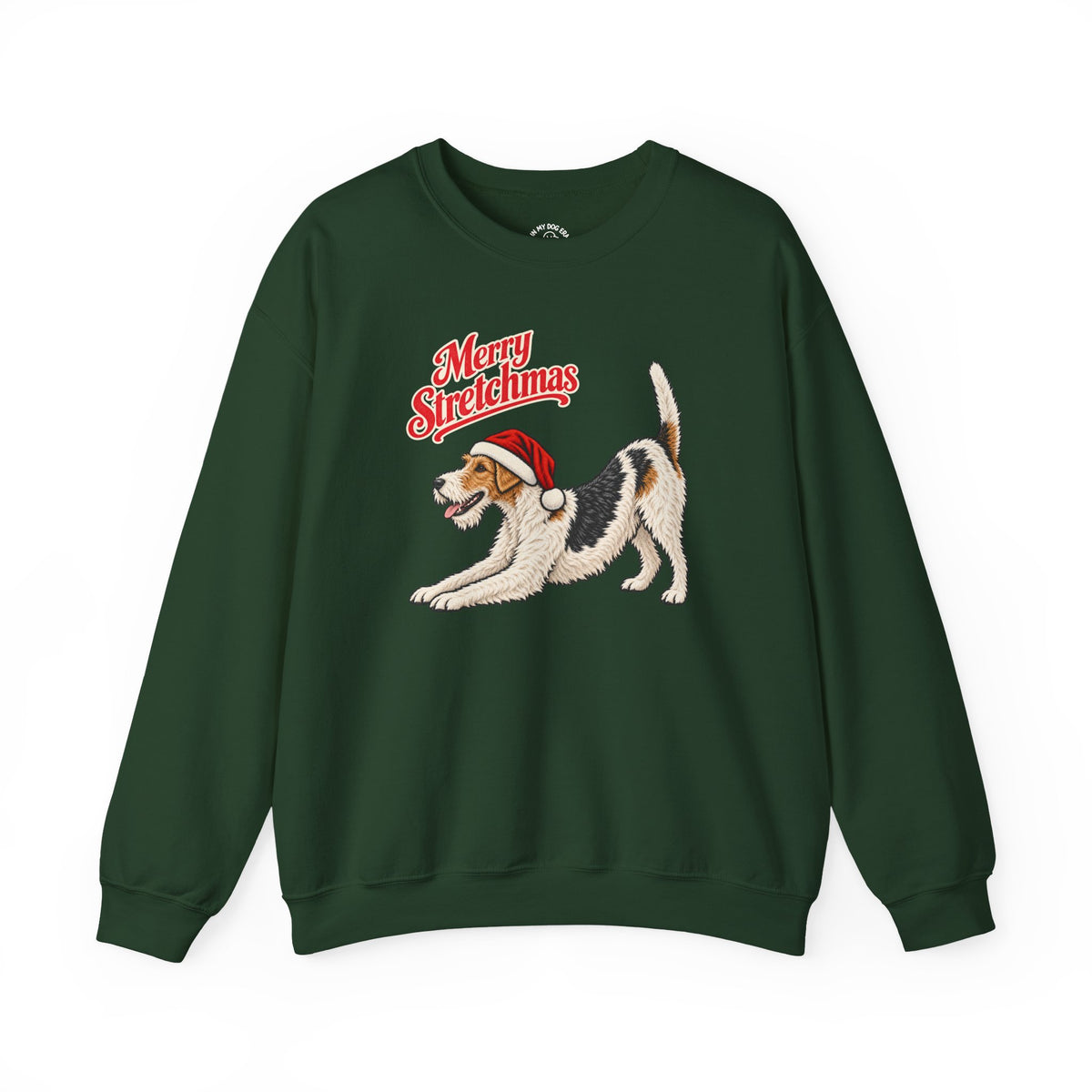 Wire Fox Terrier Christmas Sweatshirt | Merry Stretchmas