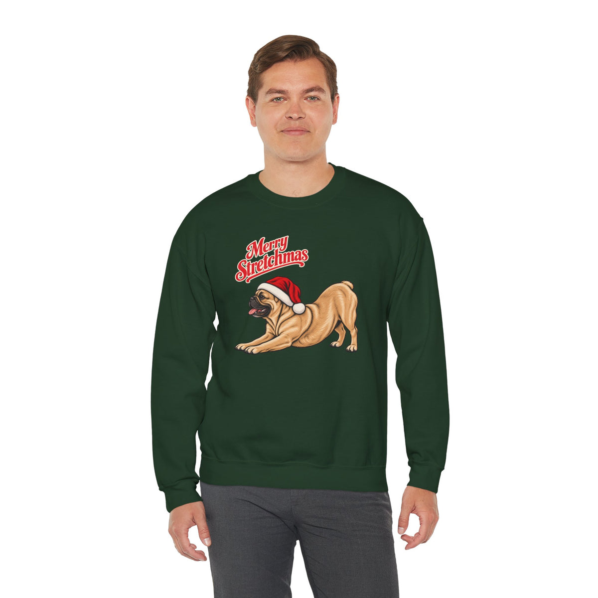 French Bulldog Christmas Sweatshirt | Merry Stretchmas