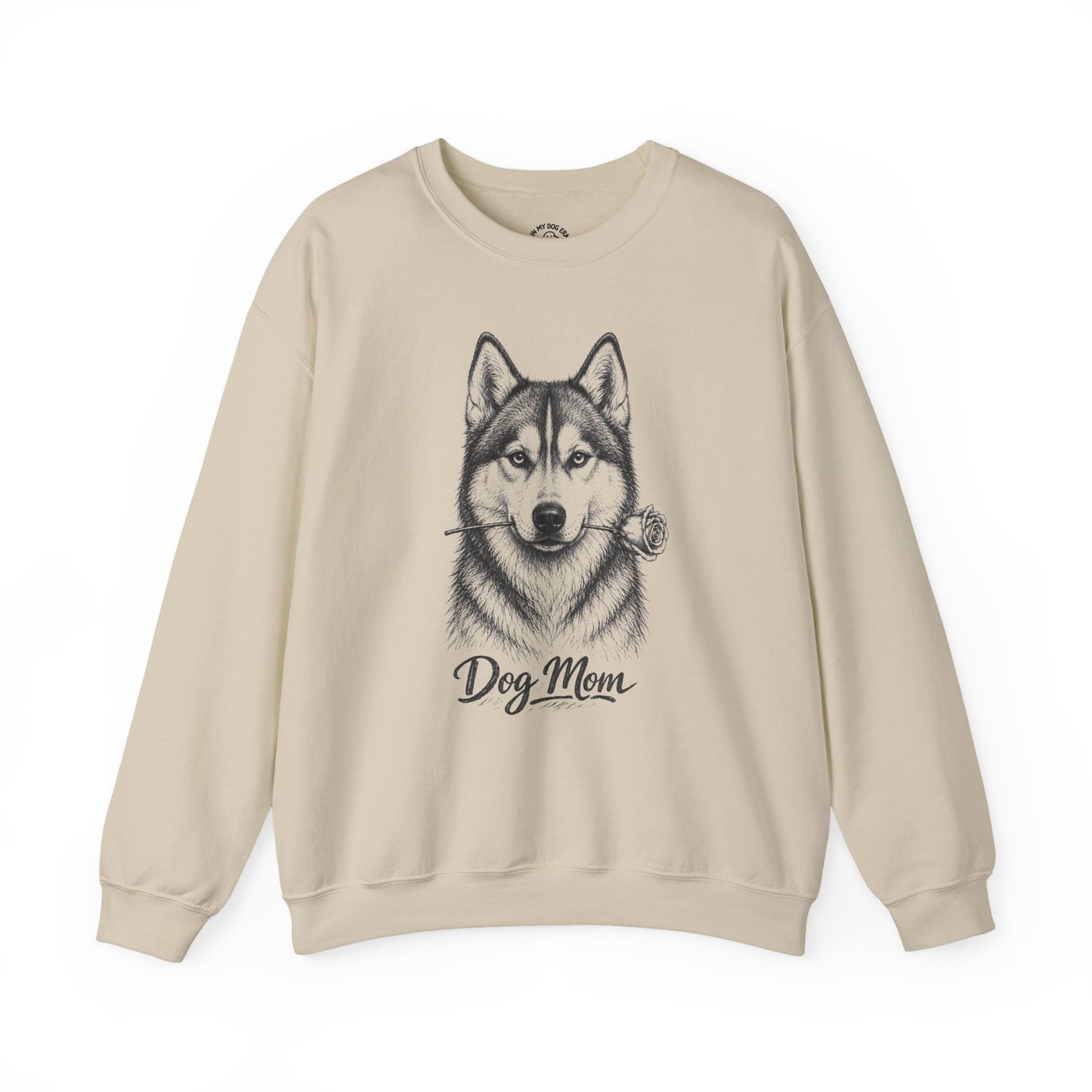 Husky Dog Mom Sweatshirt (Rose Collection)