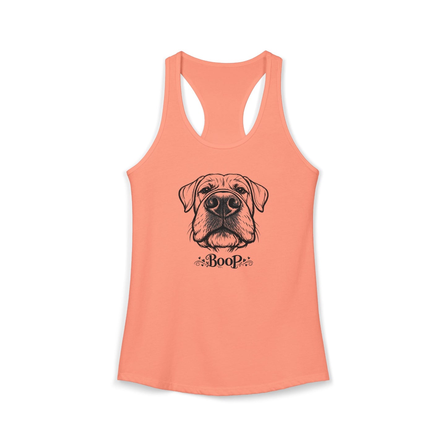BOOP Cane Corso - Women's Racerback Tanktop (Natural Ears)