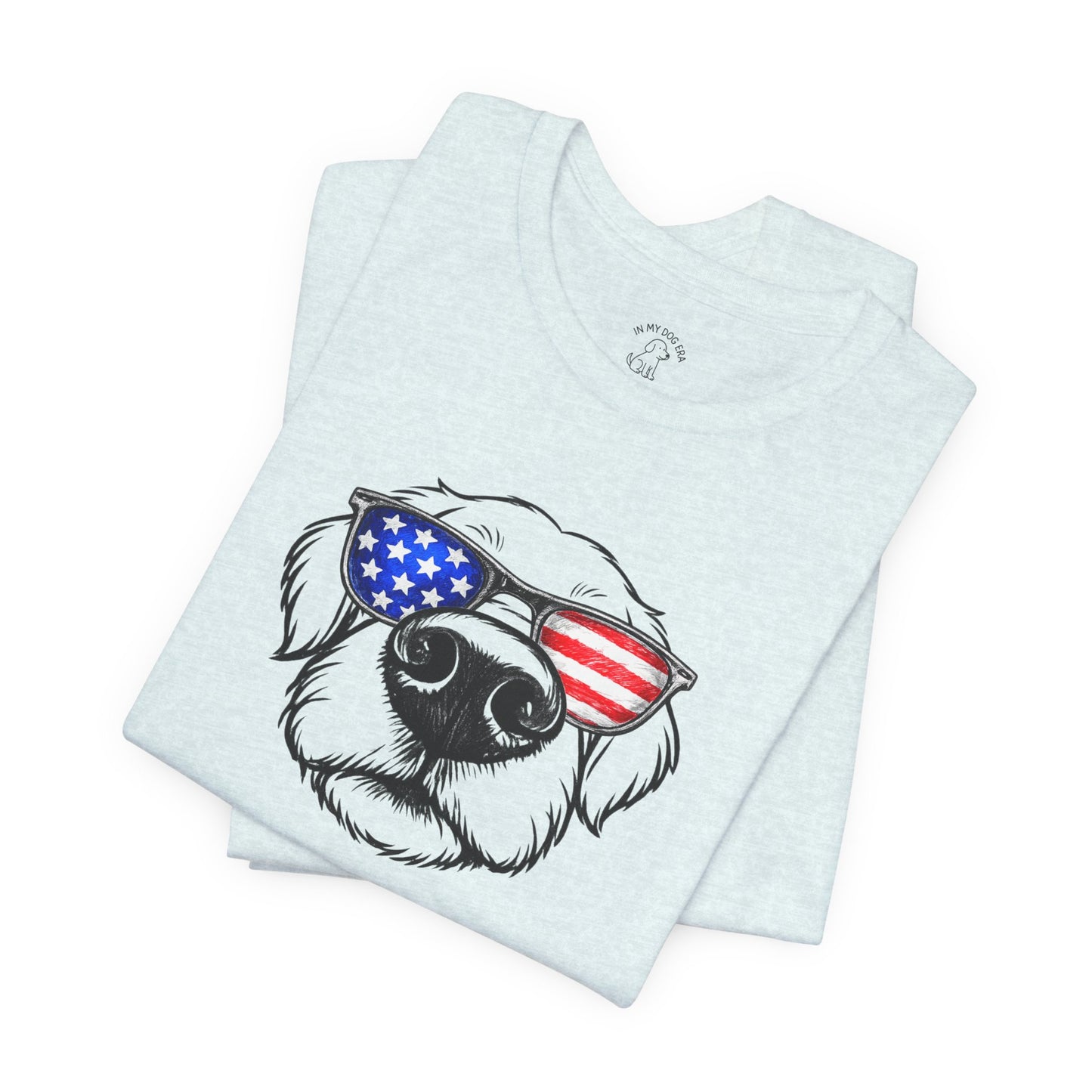 Red, White & BOOP Golden Retriever T-Shirt