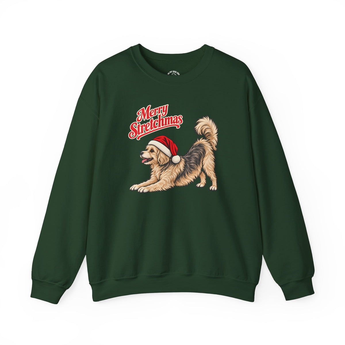 Morkie Christmas Sweatshirt | Merry Stretchmas
