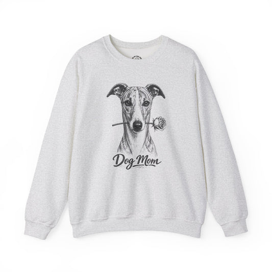 Whippet Dog Mom Sweatshirt (Rose Collection)