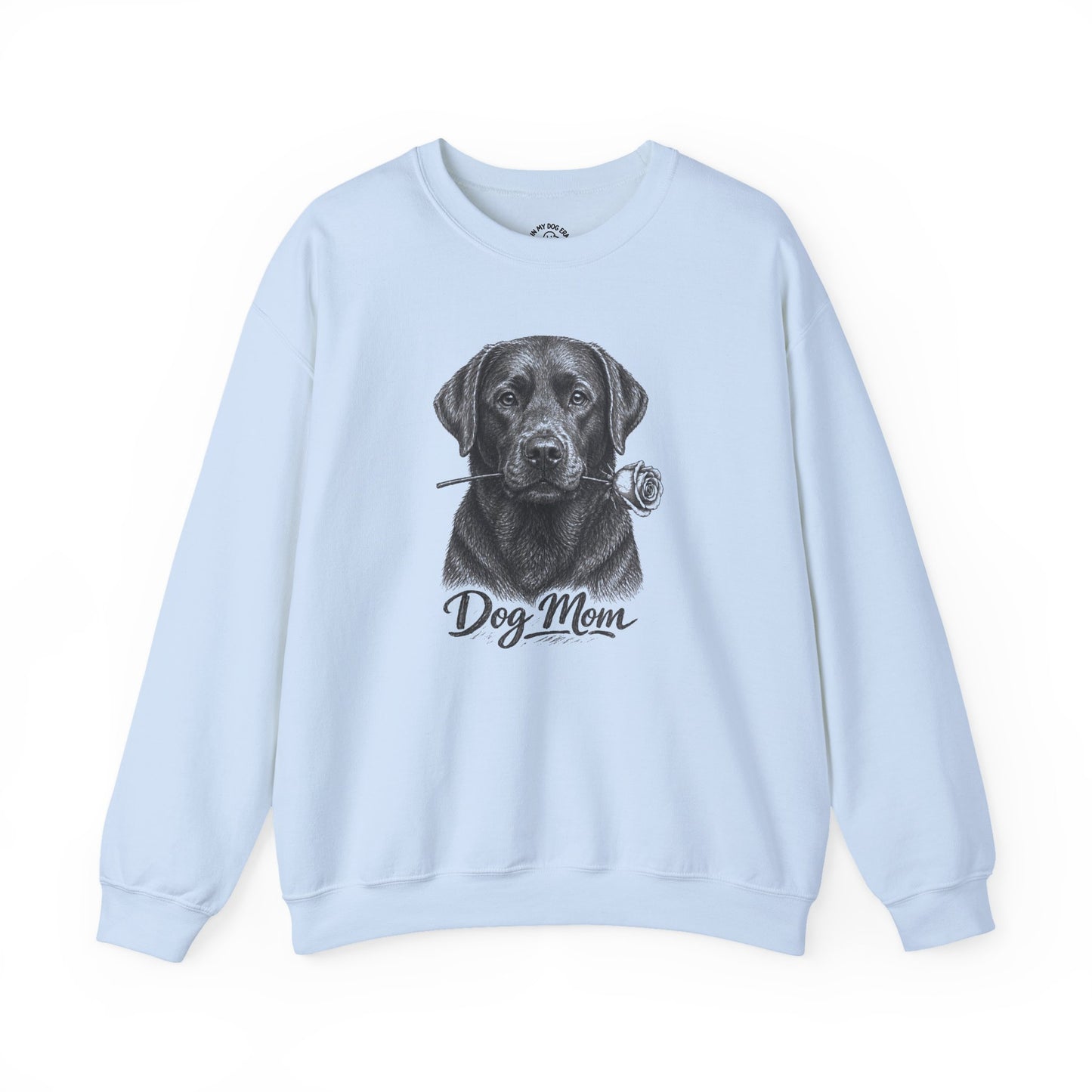 Chocolate Labrador Retriever Dog Mom Sweatshirt (Rose Collection)