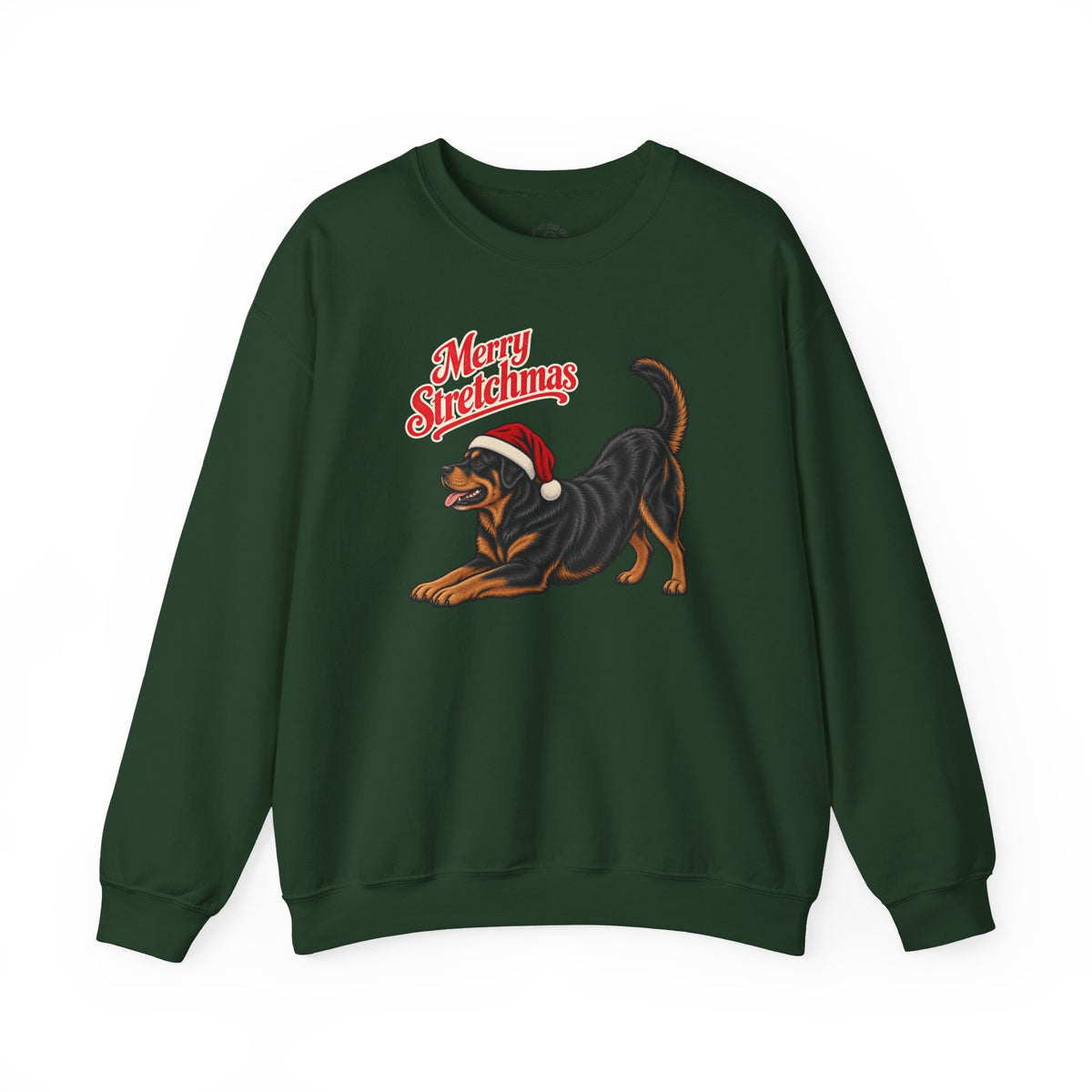 Rottweiler Christmas Sweatshirt | Merry Stretchmas