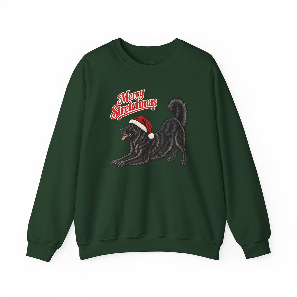Black German Shepherd Christmas Sweatshirt | Merry Stretchmas