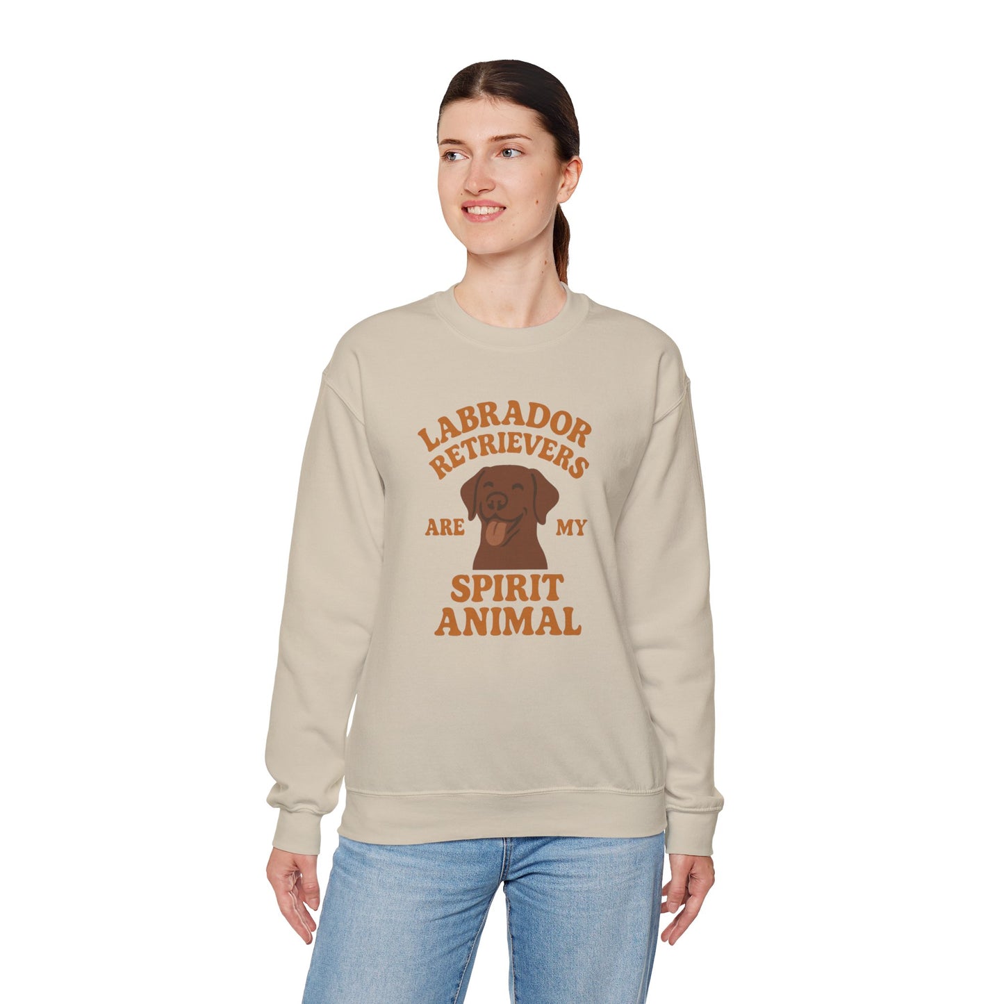 Chocolate Lab Labrador Retrievers Are My Spirit Animal Sweatshirt
